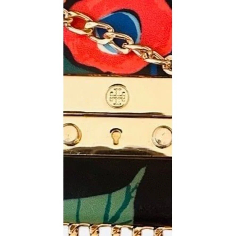 Tory Burch Juliette Floral-Print Envelope Wallet On Chain